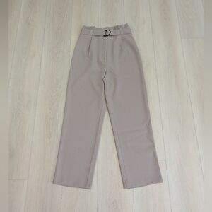 NWOT Love Bonito High-Rise Belted Straight-Leg Pants